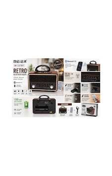 Meier M-157bt Retro Bluetooth Şarjlı Radyo Nostaljik Altın - 913589880 Meier M-157bt Retro Bluetooth Şarjlı Radyo Nostaljik Altın - 913589880