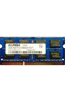 Elpida Ebj21ue8bfu0-dj-f 2 Gb Ddr3 1333 Mhz Cl9 Ram - 2gb 2rx8 Pc3-10600s-9-10-f1