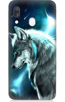 Samsung Galaxy A40 Uyumlu Kurt Asena Ve Ay Işığı Desenli Silikon Kılıf