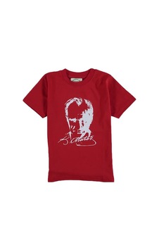 Kidsmadamiko Atatürk Baskılı Imzalı Tişörtler Kırmızı Kidsmadamiko Atatürk Baskılı Imzalı Tişörtler Kırmızı