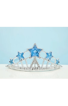 Yıldız Şekilli Elsa Prenses Kraliçe Tacı Mavi Renk Çocuk Boy Semeglbl - 20 5x17 Cm Yıldız Şekilli Elsa Prenses Kraliçe Tacı Mavi Renk Çocuk Boy Semeglbl - 20 5x17 Cm