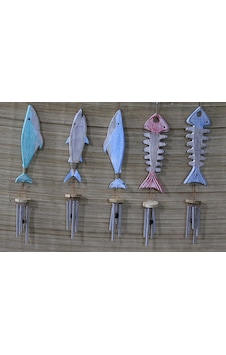 Ahşap Balıklı Metal Çan No:5 Belirtilmemiş Ahşap Balıklı Metal Çan No:5 Belirtilmemiş