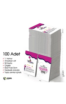 İnformal 100 Adet Çizgisiz Mini Not Defteri 9x13 Cm 1.hamur Amerikan Cilt 50 Sayfa Mor - Beyaz İnformal 100 Adet Çizgisiz Mini Not Defteri 9x13 Cm 1.hamur Amerikan Cilt 50 Sayfa Mor - Beyaz