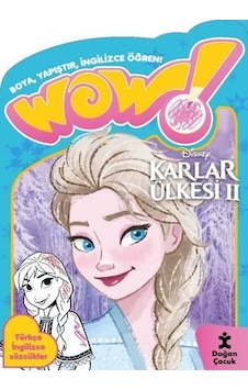 Wow! Disney Karlar Ülkesi 2 Boyama Kitabı - Boya Yapıştır İngilizce Öğren - Doğan Çocuk