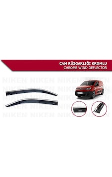 Niken Peugeot Rifter 2018 Sonrası Kromlu Cam Rüzgarlığı 2li