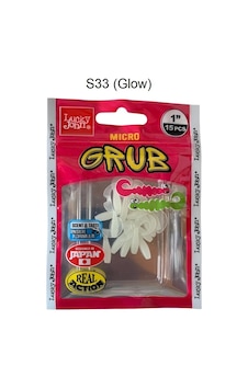 Lucky John Micro Grub 1'' 2.5cm Silikon Yem 15'li Paket S33 Lucky John Micro Grub 1'' 2.5cm Silikon Yem 15'li Paket S33