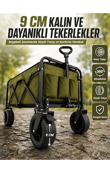 Tek Extra Cepli Katlanabilir Wagon Arabası İle Pratik Ve Düzenli Taşıma Najmaddin - Tek Extra Cepli Katlanabilir Wagon Arabası İle Pratik Ve Düzenli Taşıma Najmaddin -