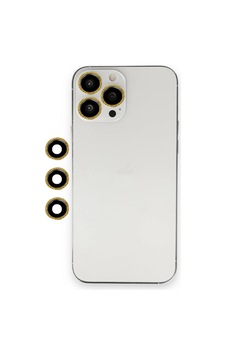 iPhone Uyumlu 12 Pro Shine Kamera Lens - Gold iPhone Uyumlu 12 Pro Shine Kamera Lens - Gold