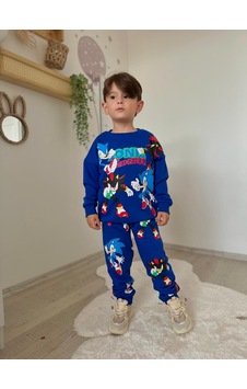 Ela Karakter Erkek Çocuk Eşofman Takımı Saks Mavisi Ela Karakter Erkek Çocuk Eşofman Takımı Saks Mavisi