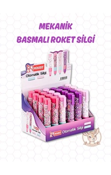 Mikro Basmalı Mekanik Silgi 2 Adet