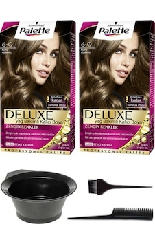 Palette Deluxe Saç Boya 6.0 Koyu Kumral+Boyama Seti Palette Deluxe Saç Boya 6.0 Koyu Kumral+Boyama Seti