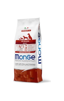Monge All Breeds Tek Proteinli Tüm Irklar İçin Kuzulu Yetişkin Köpek Maması 12 Kg Monge All Breeds Tek Proteinli Tüm Irklar İçin Kuzulu Yetişkin Köpek Maması 12 Kg