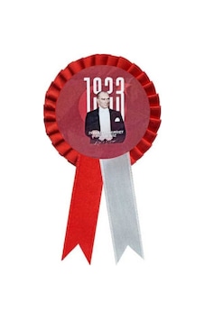 1923 Atatürk Desenli Yaka Rozeti Kurdelalı Kokart- 1 Adet Diğer 1923 Atatürk Desenli Yaka Rozeti Kurdelalı Kokart- 1 Adet Diğer
