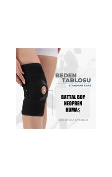 Silikon Patella Ligament Destekli Neopren Dizlik Battal Boy Silikon Patella Ligament Destekli Neopren Dizlik Battal Boy