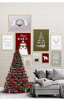 Çerçeveli Yeni Yıl Seti Yılbaşı Seti Mdf Tablo Seti Noel Set Ahşap Çerçeve Seti Özc-335 Çerçeveli Yeni Yıl Seti Yılbaşı Seti Mdf Tablo Seti Noel Set Ahşap Çerçeve Seti Özc-335