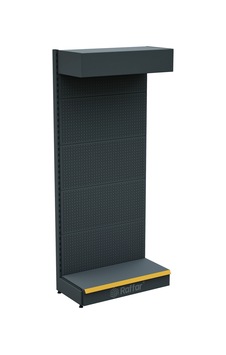 Şapkalı Ve Bazalı Delikli Hırdavat Rafı Antrasit, Tek Ünite W90 H220 D30/40 Cm Sarı Şapkalı Ve Bazalı Delikli Hırdavat Rafı Antrasit, Tek Ünite W90 H220 D30/40 Cm Sarı