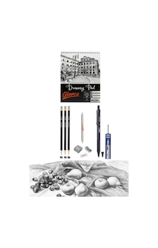 Eskiz Defteri A5 120 Gr 50 Yp Adel Blackline Metal Gövdeli Siyah 0.7 Mm Versatil Kalem Set Eskiz Defteri A5 120 Gr 50 Yp Adel Blackline Metal Gövdeli Siyah 0.7 Mm Versatil Kalem Set