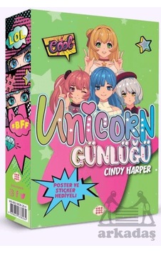 Unicorn Günlüğü - Yeşil Günlük Dokuz Çocuk Unicorn Günlüğü - Yeşil Günlük Dokuz Çocuk