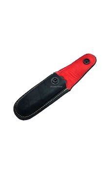 Hakiki Deri Çakı Kılıfı No:2 - 12 Cm, Kemerlikli Renkli