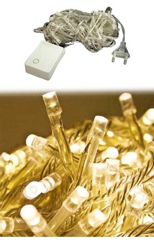 100 Ledli Fişli Led Işık - Ampul- Dekor Lambası 10m Günışığı Yılbaşı Ağacı Işığı Diğer