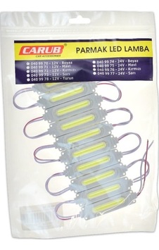 Atl Carub Parmak Beyaz Led Lamba Dikdörtgen Camlı 10 Adet 12v Atl Carub Parmak Beyaz Led Lamba Dikdörtgen Camlı 10 Adet 12v