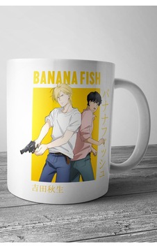Banana Fish Ash Lynx Eiji Okumura Card Anime Pullover Baskılı Kupa Bardak Beyaz Banana Fish Ash Lynx Eiji Okumura Card Anime Pullover Baskılı Kupa Bardak Beyaz