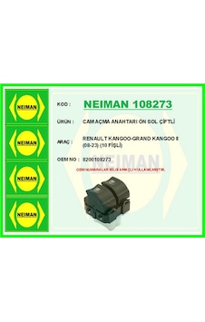 Muratech Cam Açma Anahtarı Ön Sol Çiftli Renault Goo-grand Goo Iı 08-23 10 Fişli Muratech Cam Açma Anahtarı Ön Sol Çiftli Renault Goo-grand Goo Iı 08-23 10 Fişli