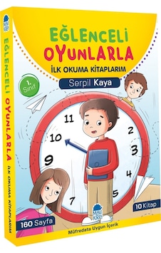Eğlenceli Oyunlarla İlk Okuma Kitaplarım Seti - 10 Kitap Takım - Serpil Kaya - Mavi Kirpi Eğlenceli Oyunlarla İlk Okuma Kitaplarım Seti - 10 Kitap Takım - Serpil Kaya - Mavi Kirpi