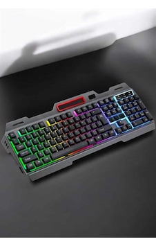 Hmngoxx Led Işıklı Oyuncu Klavye Usb Girişli Rgb Işıklı Q Klavye Mouse Hediyeli Tkndhmngoxx Hmngoxx Led Işıklı Oyuncu Klavye Usb Girişli Rgb Işıklı Q Klavye Mouse Hediyeli Tkndhmngoxx