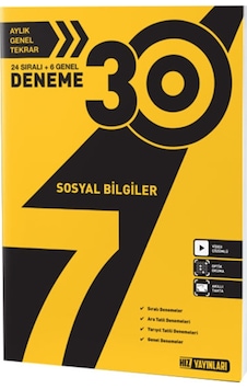 7 Sınıf Sosyal Bilgiler 30 Lu Deneme Hız Yayınları 7 Sınıf Sosyal Bilgiler 30 Lu Deneme Hız Yayınları