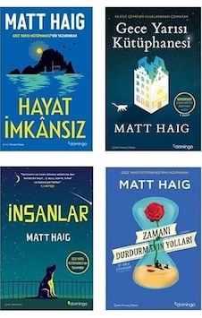 Hayat Imkansız + Geceyarısı Kutuphanesı + İnsanlar + Zamanı Durdurmanın Yolları 4set Hayat Imkansız + Geceyarısı Kutuphanesı + İnsanlar + Zamanı Durdurmanın Yolları 4set