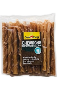 Gimdog Chewbone Natürel Burgu Çubuk Köpek Ödülü 50'li 6 G Gimdog Chewbone Natürel Burgu Çubuk Köpek Ödülü 50'li 6 G