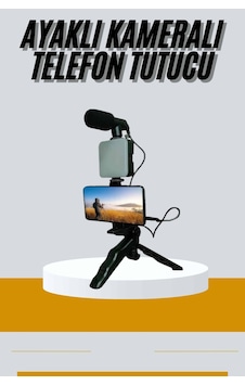 Tripod Telefon Tutucu Kumandalı Mikrofon Led Işık Vlog Video Kayıt Çok Renkli Çok Renkli Tripod Telefon Tutucu Kumandalı Mikrofon Led Işık Vlog Video Kayıt Çok Renkli Çok Renkli