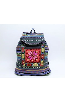 Kilim Desenli Sırt Çantası Alk-1 Renkli Kilim Desenli Sırt Çantası Alk-1 Renkli