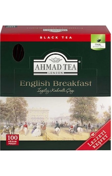 Ahmad Tea London English Breakfast Bardak Poşet Çay 100l'ü Ahmad Tea London English Breakfast Bardak Poşet Çay 100l'ü