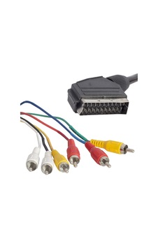 Scart 6 Rca Stereo Standart 1.5 Metre Kablo 4825 Scart 6 Rca Stereo Standart 1.5 Metre Kablo 4825