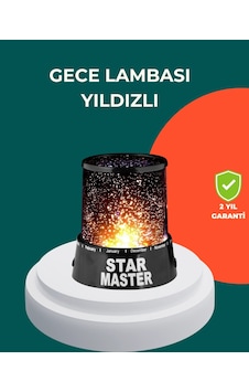 Galaxy Efektli Led Yıldız Projektör Renk Değiştirmeli Oda Aydınlatması Açık Altın Galaxy Efektli Led Yıldız Projektör Renk Değiştirmeli Oda Aydınlatması Açık Altın