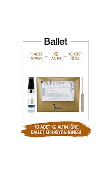 Ballet Gold K2 Epilasyon İğnesi 10'lu Ballet Gold K2 Epilasyon İğnesi 10'lu