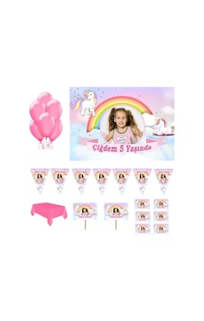 Unicorn Doğum Günü Parti Seti Magnet, Pvc Kaplı Afiş Hdts120 Unicorn Doğum Günü Parti Seti Magnet, Pvc Kaplı Afiş Hdts120