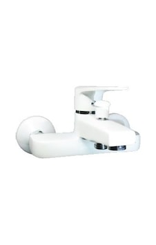 Acar Safir Beyaz Banyo Bataryası Musluk Beyaz Acar Safir Beyaz Banyo Bataryası Musluk Beyaz