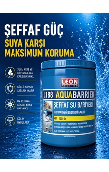 Şeffaf Ve Güçlü Su Bariyeri Küf Önleyici Ve Su Yalıtımı 1 Kg Şeffaf Ve Güçlü Su Bariyeri Küf Önleyici Ve Su Yalıtımı 1 Kg