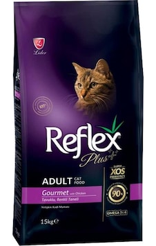 Reflex Plus Gourmet Renkli Taneli Tavuklu Yetişkin Kedi Maması 15 KG Reflex Plus Gourmet Renkli Taneli Tavuklu Yetişkin Kedi Maması 15 KG