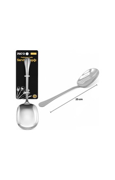 Metal Servis Kaşığı - 25 Cm - Krom Renk Sarı Metal Servis Kaşığı - 25 Cm - Krom Renk Sarı