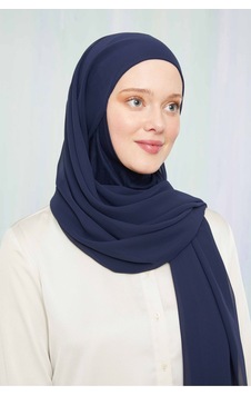 Melodi Scarf Kadın Tesettür Hijab Boneli Şifon Şal Lacivert Lacivert Melodi Scarf Kadın Tesettür Hijab Boneli Şifon Şal Lacivert Lacivert