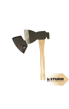 Sturm Survival Ahşap Saplı Taktik Outdoor Kamp Baltası - 35 Cm Karbon Çelik