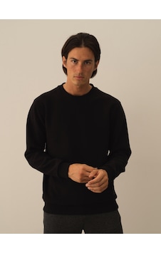 Xint Siyah Regular Fit Bisiklet Yaka Pamuklu Sweatshirt 300291 Xint Siyah Regular Fit Bisiklet Yaka Pamuklu Sweatshirt 300291