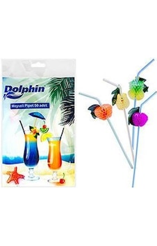 Dolphin Meyveli Pipet 50'Li Dolphin Meyveli Pipet 50'Li