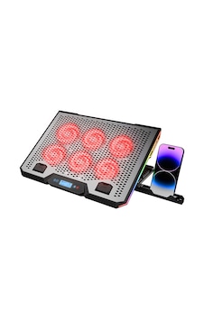 Northcity 15.6\" Laptop Soğutucu - 6 Fan, Rgb, Lcd Dijital Kontrol, 2 Usb Northcity 15.6\" Laptop Soğutucu - 6 Fan, Rgb, Lcd Dijital Kontrol, 2 Usb