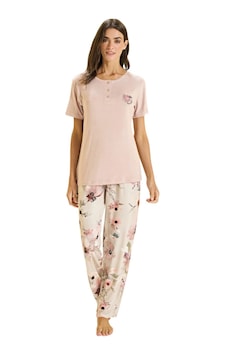 Over Sleep By Poleren Over Sleep 3356 Kadın Büyük Beden Viskon Yazlık Takım L-xl-2xl-3xl Açık Pembe Over Sleep By Poleren Over Sleep 3356 Kadın Büyük Beden Viskon Yazlık Takım L-xl-2xl-3xl Açık Pembe