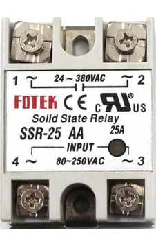 Fotek Ssr-25aa ,1-faz/380v/25a 80v..250vac Ssr Fotek Ssr-25aa ,1-faz/380v/25a 80v..250vac Ssr